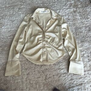 Abercrombie & Fitch Fitted Button Down Top